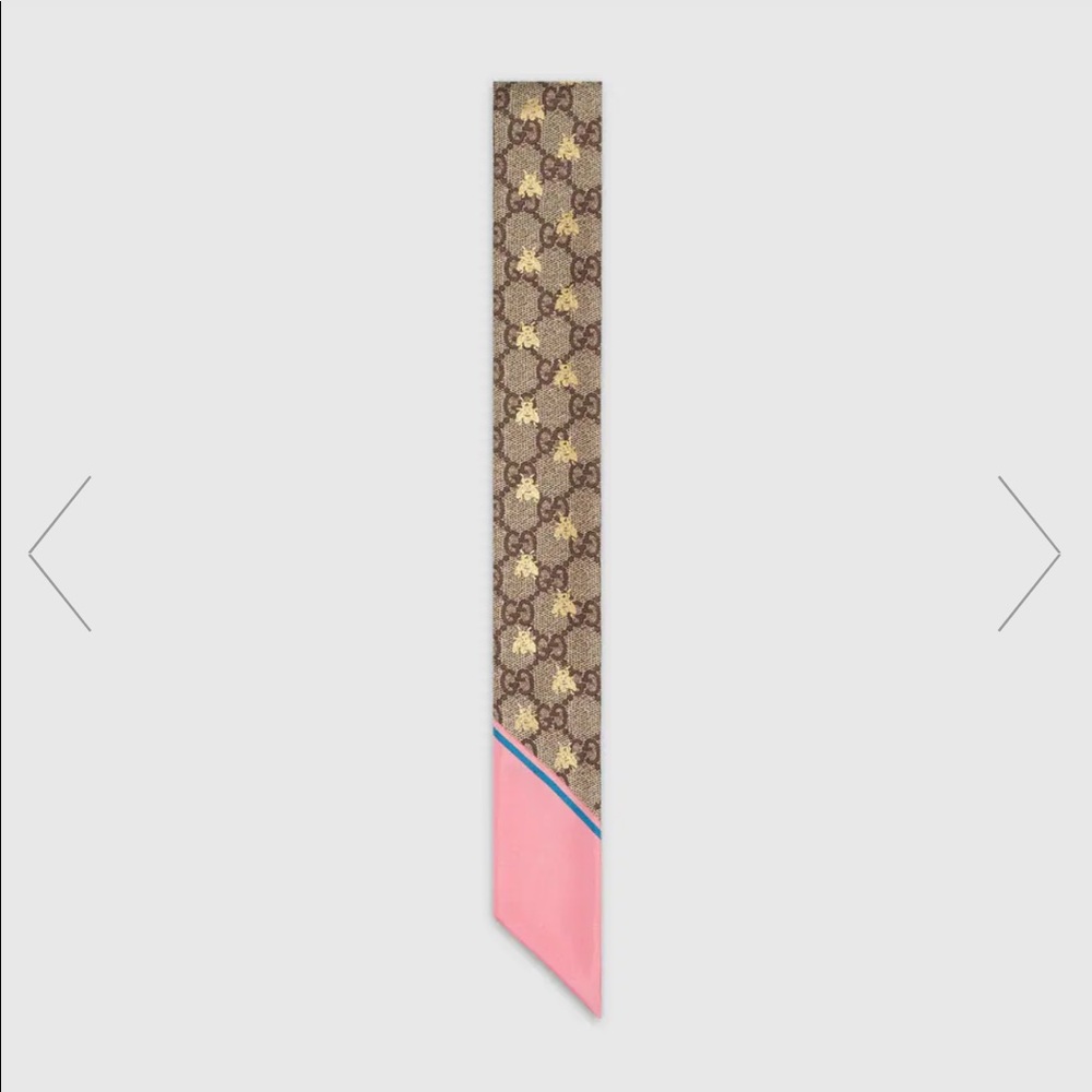 AUTHENTIC Gucci Silk Skinny Scarf